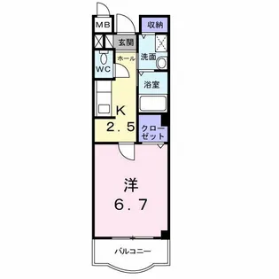 クノスペン【2階】の間取り