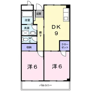 ノースヒルズ【2階】の間取り