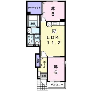 リュエルメゾンTY【1階】の間取り