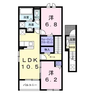 ラ・メゾン・セレニテ【2階】の間取り