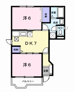 ラベンダー長尾【1階】の間取り