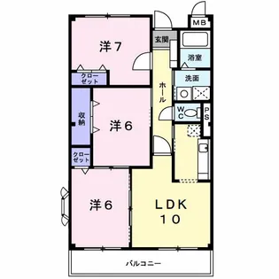 パークウインド【1階】の間取り