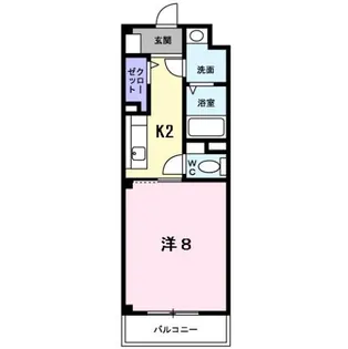 エスポワール西川【3階】の間取り
