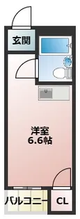 アパートメント寝屋川Ⅱ【203号室】の間取り