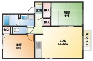 サンフォレスト【205号室】の間取り