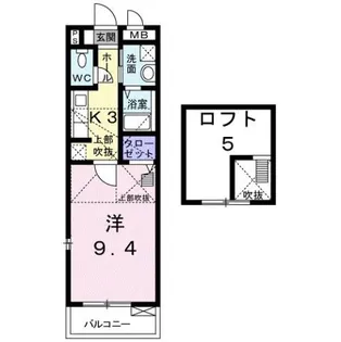 エレガント叶 Ⅱ【2階】の間取り
