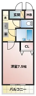 ソレイユ畷【1階】の間取り