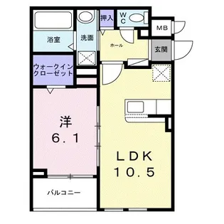 グレース讃良【2階】の間取り