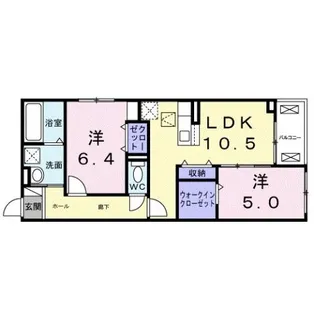 シャングリラ【1階】の間取り