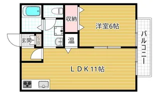 ジャンシアーヌ【105号室号室】の間取り
