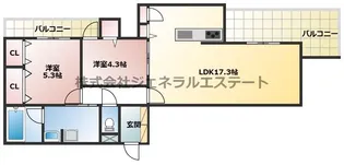 Reve【301号室】の間取り