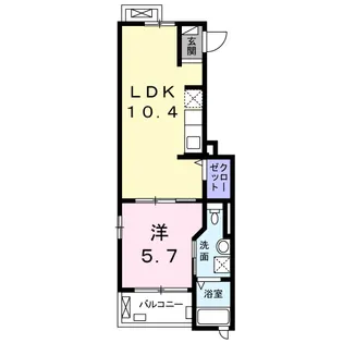 ルミエ−ル ハタ【3階】の間取り