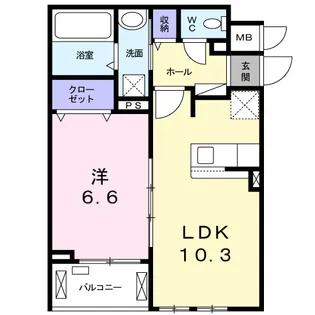 カーサ カメリア【3階】の間取り