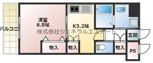 ルミエール交野【6階】の間取り