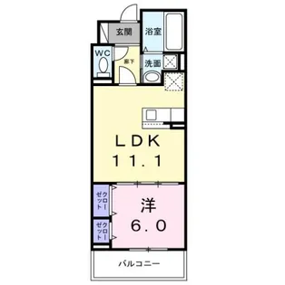 梶町3丁目アパート【3階】の間取り