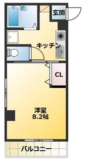 ペールエール【203号室】の間取り