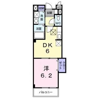 ボヌールレジダンスTM【1階】の間取り