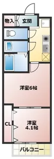 LUXENA KADOMA【1108号室】の間取り