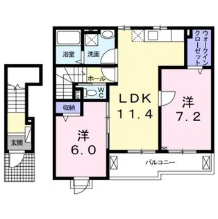 ヴァンヴェール【2階】の間取り