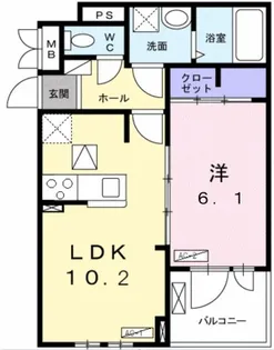 ブランキューブ【1階】の間取り