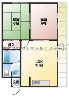 プレアール蔀屋本町【2階】の間取り