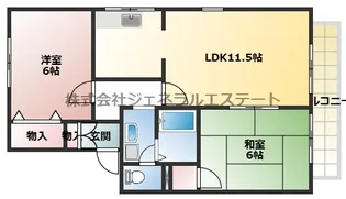 ラルゴ田原台A・B棟【B201号室】の間取り
