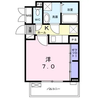 ゾンネンブルーメ エム【3階】の間取り