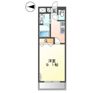 ルーエプラッツェ大日【2階】の間取り