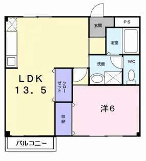 ハイツ宮ノ前【1階】の間取り