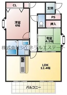 ドミシル谷辻【201号室】の間取り
