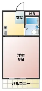 コーポみなみの【3階】の間取り