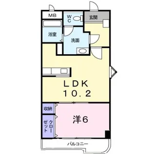 メ−プルリーフ【2階】の間取り