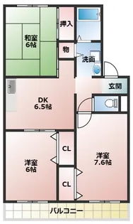 ミモザ【3102号室】の間取り