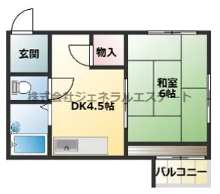 センチュリー寝屋川【202号室】の間取り