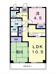 グランボナーWADA【3階】の間取り