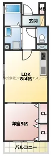 フォレストクリエオーレ城垣町弐番館【2階】の間取り