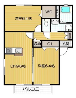 One step A【101号室号室】の間取り