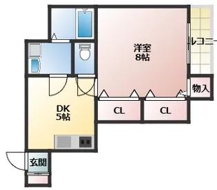 グランドソレイユ香里園【202号室】の間取り