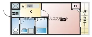 フィオレンテ栄町【2階】の間取り