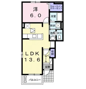エスプラネード【1階】の間取り