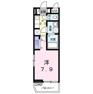 ラ・ポート門真【2階】の間取り