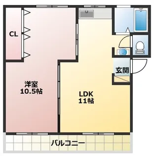 フローラ香里園【302号室】の間取り