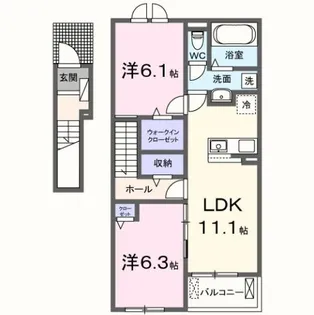 麓 Terrace【2階】の間取り