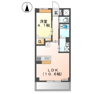 ケーアイ木屋【3階】の間取り