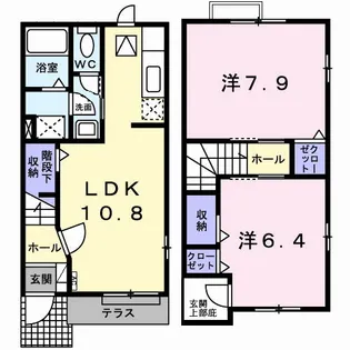 アンジェコート【1階】の間取り