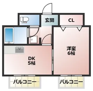 Belong香里園【206号室】の間取り