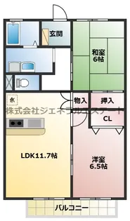 サニーヒルモリイ【2階】の間取り