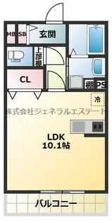 アールコート枚方東田宮【2階】の間取り