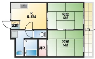 山本マンション【302号室】の間取り