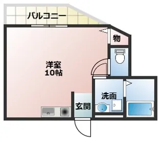 フリーディオ門真Ⅵ【405号室】の間取り